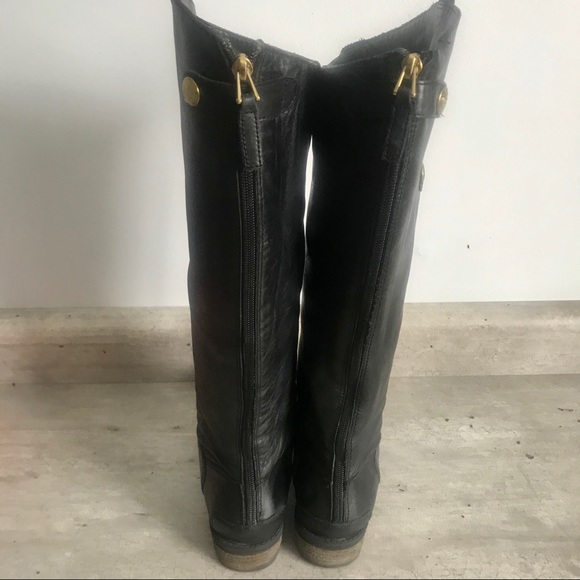 Sam Edelman Penny Riding Boots Tall Black Leather - Picture 4 of 8